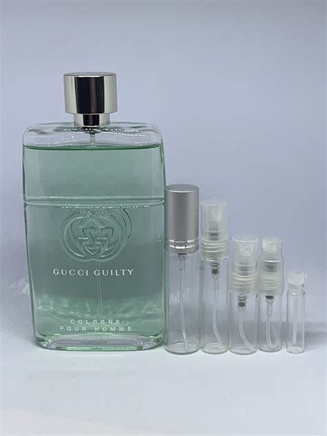 gucci cologne sample|gucci guilty for men sample.